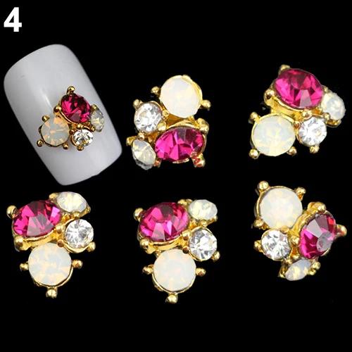 Cristais 3D para Unhas: Kit de 10 Peças para Arte, Decoração de Telefones e Ferramentas de Manicure