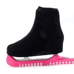 75% descontos quentes! 2 Pçs/set Veludo Elástico Botas Sapatos De Patinação No Gelo Guarda À Prova de Poeira Capa Protetora - Image 2