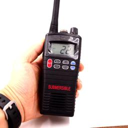Rádio e vox totalmente submersível vhf ip68, navegação por satélite, flutuador e transceptor de artigos esportivos, à prova d'água, para barco - Image 2