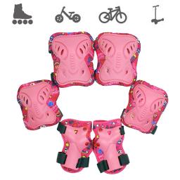 Protetor de joelho para patins, cotoveleira para proteção das mãos, para bicicleta, skate, patinação no gelo, protetor de pulso, 6 peças - Image 2