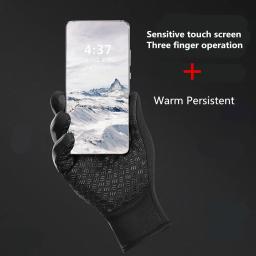 Luvas de ciclismo touch screen para homens e mulheres, esportes ao ar livre, veludo quente, à prova de vento, repelente de água, equitação, outono, inverno - Image 4