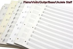 Arquivo Binder para estudantes, suporte de pasta para música pessoal, piano, nota pessoal, folha de violino, guitarra, baixo, cavaquinho, A4 - Image 1