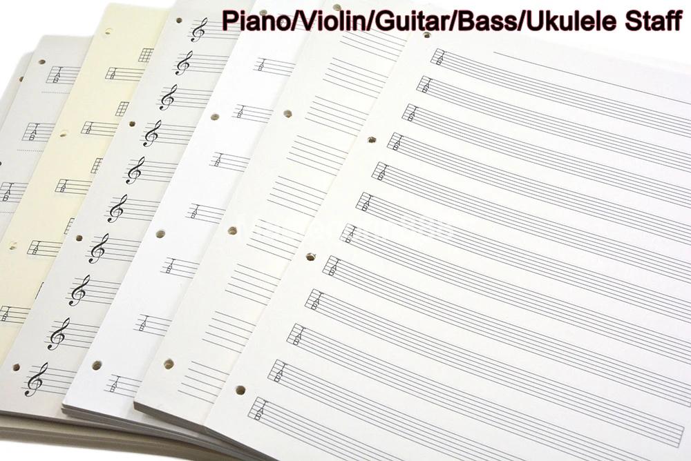 Arquivo Binder para estudantes, suporte de pasta para música pessoal, piano, nota pessoal, folha de violino, guitarra, baixo, cavaquinho, A4 - Image 1