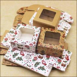 Caixa multifuncional de papel Kraft, papelão, marmoreio, artesanal, diy, presente, caixa de doces, festa de Natal, decoração do casamento, 10pcs - Image 3
