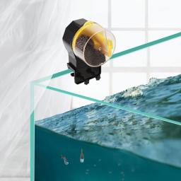 Alimentador de peixes automático para aquário, braçadeira ajustável, dispensador com temporizador, alimentação para peixes pequenos, tartarugas, tanque aquático - Image 1