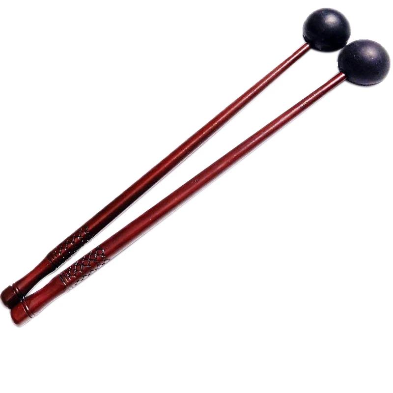 Maletes macios para tambor de língua, 1 par de palhetas de borracha para log de bateria e percussão de teclado - Image 1