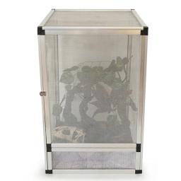 Caixa de liga de alumínio para répteis, jardinagem camaleão de liga de alumínio, montada, caixa de insetos ventilada - Image 3