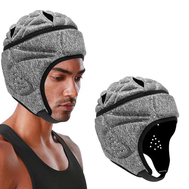 Capacete de Rugby Acolchoado para Guarda-Redes: Proteção Macia e Anticorrida em Espuma de Lycra para Hóquei e Patins
