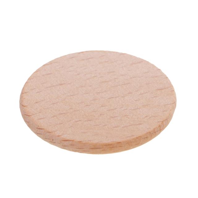 20 Discos Redondos de Madeira de 36mm para Artesanato e Pintura DIY