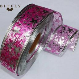 2 jarda organza bling fita grinalda flores presente de natal capina fio afiado artes artesanato costura casamento decoração de natal - Image 6