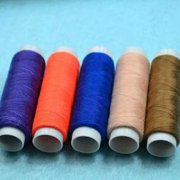 Cores misturadas Linhas de costura de poliéster, DIY, Acessórios para máquinas, roupas, bordados, mão, 200 jardas Spool, 39pcs - Image 6