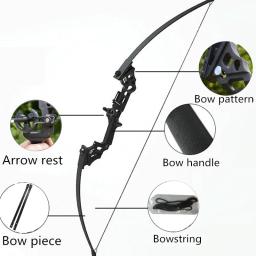Novo arco recurvo profissional de 30-50 lbs, poderoso arco de flecha de caça arquearia para caça ao ar livre, arco reto, tiro com arco, esportes - Image 2