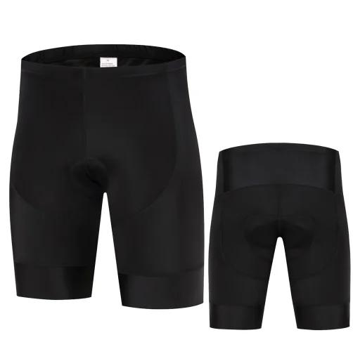Camisa de Ciclismo e Shorts Masculinos 9D com Almofada Gel Preto e Branco para Verão