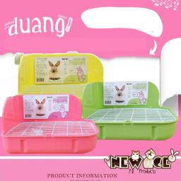 Suprimentos de limpeza para animais pequenos, caixa quadrada de toalete para animais pequenos, animais de estimação, banheiro, cama, vaso sanitário, treinador de penico - Image 2
