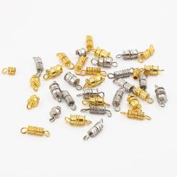 Cilindro Fixadores Fivelas para Fazer Jóias, Fechado Beading Fecho Final, Fechos Parafuso, DIY Pulseira e Colar Conectores, 10 PCs, 20PCs - Image 3