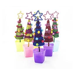 Hastes limpadoras de cachimbos 50/100 peças, hastes de brilho limpadores de cachimbo crianças brinquedos educacionais limpador de cachimbo colorido brinquedos artesanais diy suprimentos de artesanato - Image 6