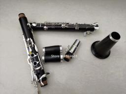 Ebony madeira clarinete com caso, instrumento musical, preto, prata, 18 teclas, G Tune, libertando, venda quente - Image 4