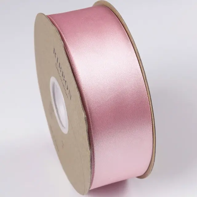 Fita de Seda Cetim para Artesanato: Cores Elegantes como Rose Gold, Preto, Borgonha, Prata, Vermelho e Rosa - Ideal para Presentes com 50 Jardas