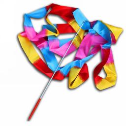 Colorido Twirling Rod Vara para Ginásio Workout, Fita de Dança, Arte Rítmica, Ginástica Ballet Streamer, 4m - Image 3