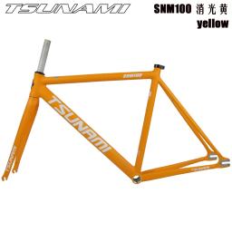 Tsunami snm100 quadro de bicicleta kit de suporte de engrenagem fixa 49cm 52cm 55cm 58cm quadro de pista de alumínio opções multicoloridas - Image 5