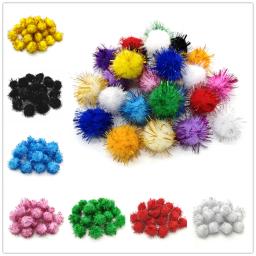 50pcs 15mm 25mm pompons coloridos para bonecas de vestuário material artesanal macio macio macio pom poms bola para diy crianças brinquedos acessórios - Image 1