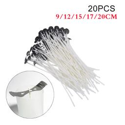 20 pçs vela wicks prática diy vela que faz a vela de algodão pavio pré-encerado wicks vela que faz acessórios 9/12/15/17/20cm - Image 6