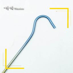 Tito-colorido Titanium Alloy Outdoor Camping Tent Peg com cabeça de Curvação, 8 PCs, 12PCs, 3,0 milímetros - Image 2