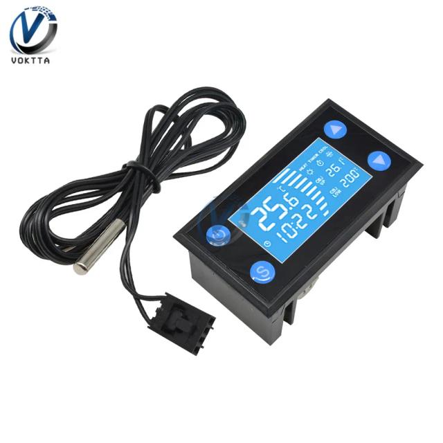 Termostato Digital Inteligente W1213 para Aquário com Sensor NTC, Alta Precisão e Controle de Temperatura AC110-220V