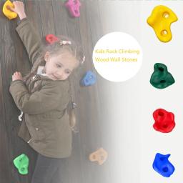 Pedras de Escalada para Crianças, Wall Holds Games, Playground Infantil ao ar livre, Wood Playset - Image 3