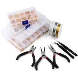 Jóias Descobertas Tool Set para DIY Fazer Jóias, Open Jump Ring, Fecho de Lagosta, Cadeia Cauda, Clip Buckle, Drop Kit, Brinco Ganchos - Image 1