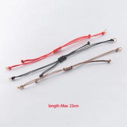 Corda ajustável multicolor para pulseira feita à mão, 5pcs, encantos, conectores, acessórios de jóias feitos à mão, diy - Image 5