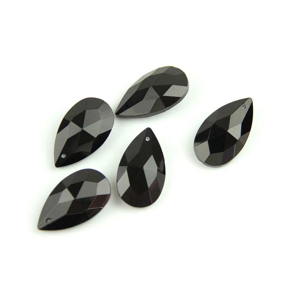 38mm/50mm/76mm colorido vidro lágrima k9 contas de cristal diy lustre pingente parte lâmpada prismas jóias pendurado decoração - Image 1
