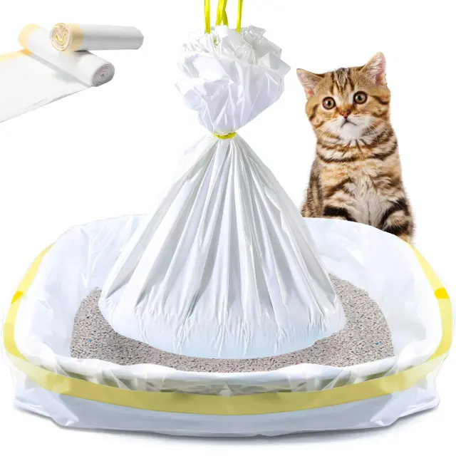 Gato: Bandeja de Areia com Saco de Filtro e Forros para Limpeza Facilita o Cuidado do Seu Pet