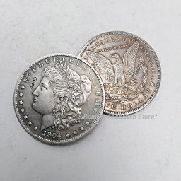 Moedas de Copiar Moedas Morgan Dollar EUA, 1878-1921, 28Pcs - Image 4