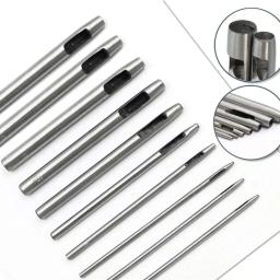 Lmdz 10 pcs cortador de furador de couro oco punch set para artesanato de couro ferramentas ocas redondas para material macio de trabalho - Image 4