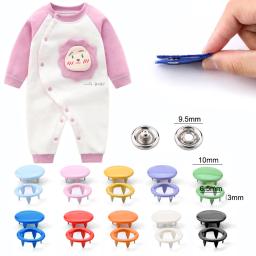 100/200 conjuntos de prendedores snap kit ferramenta, botões de pressão do metal anéis com prendedor alicate imprensa kit de ferramentas para costura de roupas 10 cores - Image 3