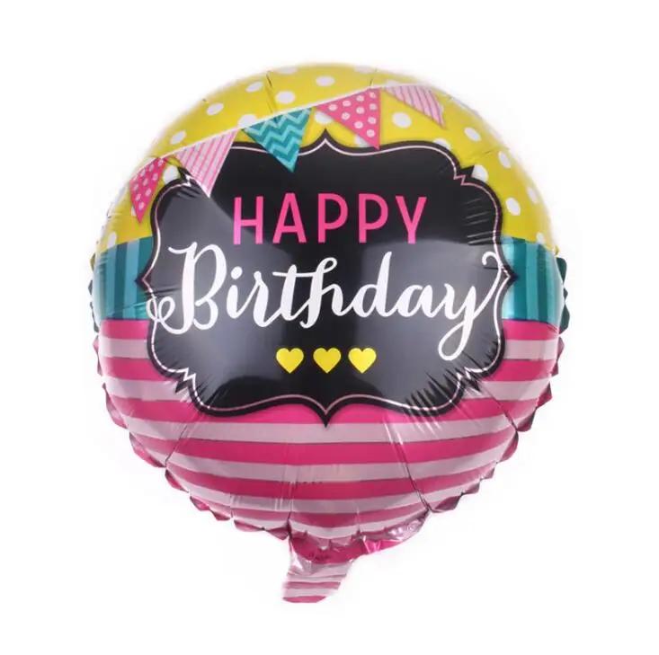 Balões metalizados para decoração de festas de aniversário, globos, brinquedos infláveis para crianças, 18 polegadas, 1 unidade - Image 1