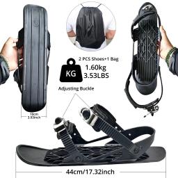 Mini patins portáteis para neve, Snowboard de neve único para todos os tipos de esqui, estilo novo, 2021 - Image 3