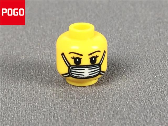 10 pçs/lote moc tijolos masculino e feminino figura cabeça expressão facial diy compatível mini bonecas blocos de construção brinquedos para crianças presentes