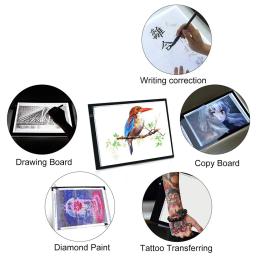 Caixa de Luz LED A4 Desenho Gráfico Tablet Pad Placa de Escrita Marcador Cópia Digital para A Pintura de Diamante Esboço X-ray visualizador de Artesanato Strass Hotfix - Image 5