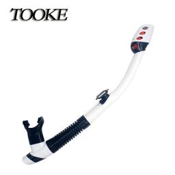 Bocal de silicone adulto snorkeling válvula dupla livre mergulho tubo de respiração seca snorkel anti-asfixia natação acessórios da piscina - Image 2