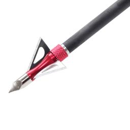 Aço inoxidável Archery Blade, Caça Broadhead, Seta Acessório, Composto Recurvo, Ponto Dicas, Seta, 12pcs - Image 4