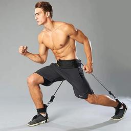 Aptidão bounce trainer puxar corda basquete futebol corrida vertical saltar treinador faixas da resistência pernas força agilidade trem - Image 2