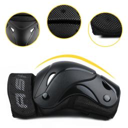 Protetor de pulso para patins, cotoveleira completa com 6 peças, para crianças e adultos, para skate, esportes gelo, equipamento de proteção - Image 2