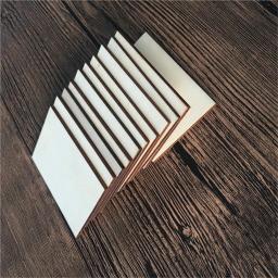 10 peças modelo de placa de madeira balsa folhas de madeira faça você mesmo envio de casa artesanato por ar - Image 3