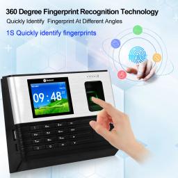 YiToo-Biometric Fingerprint Time AttChimney System, USB Office Check-in Realand System, Software Livre, WiFi, RFID, TCP, IP, 2.8in - Image 2