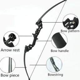 Arco e flecha retos para caça, arco e flecha poderosos de 30 a 50 lbs, agulha única para caça, brinquedo composto para tiro com arco - Image 6