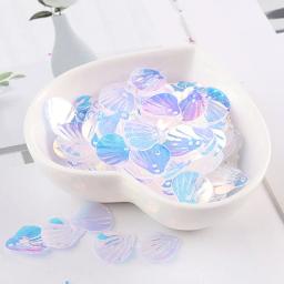 Lantejoulas em pvc transparente para decoração e costura, acessórios para faça você mesmo estilo sereia e peixe, 10g/bag13mm - Image 5