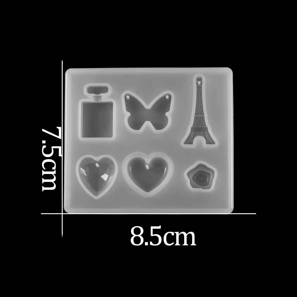 Resina Moldes para Fazer Jóias DIY, Molde De Silicone, UV Epóxi Pingente Artesanato, Brinco Pingentes, Molde de Fundição, Jóias Ferramenta Acessórios - Image 1