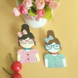 Nova menina bonita corte dados diy scrapbook, cartão em relevo, álbum de fotos decoração, artesanal artesanato - Image 2